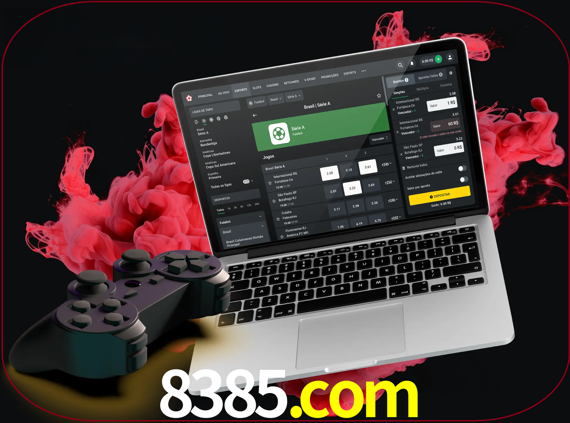 Visite a secção especial de jogos de vídeo em 8385 para descobrir em que jogos pode apostar e ganhar muito dinheiro.